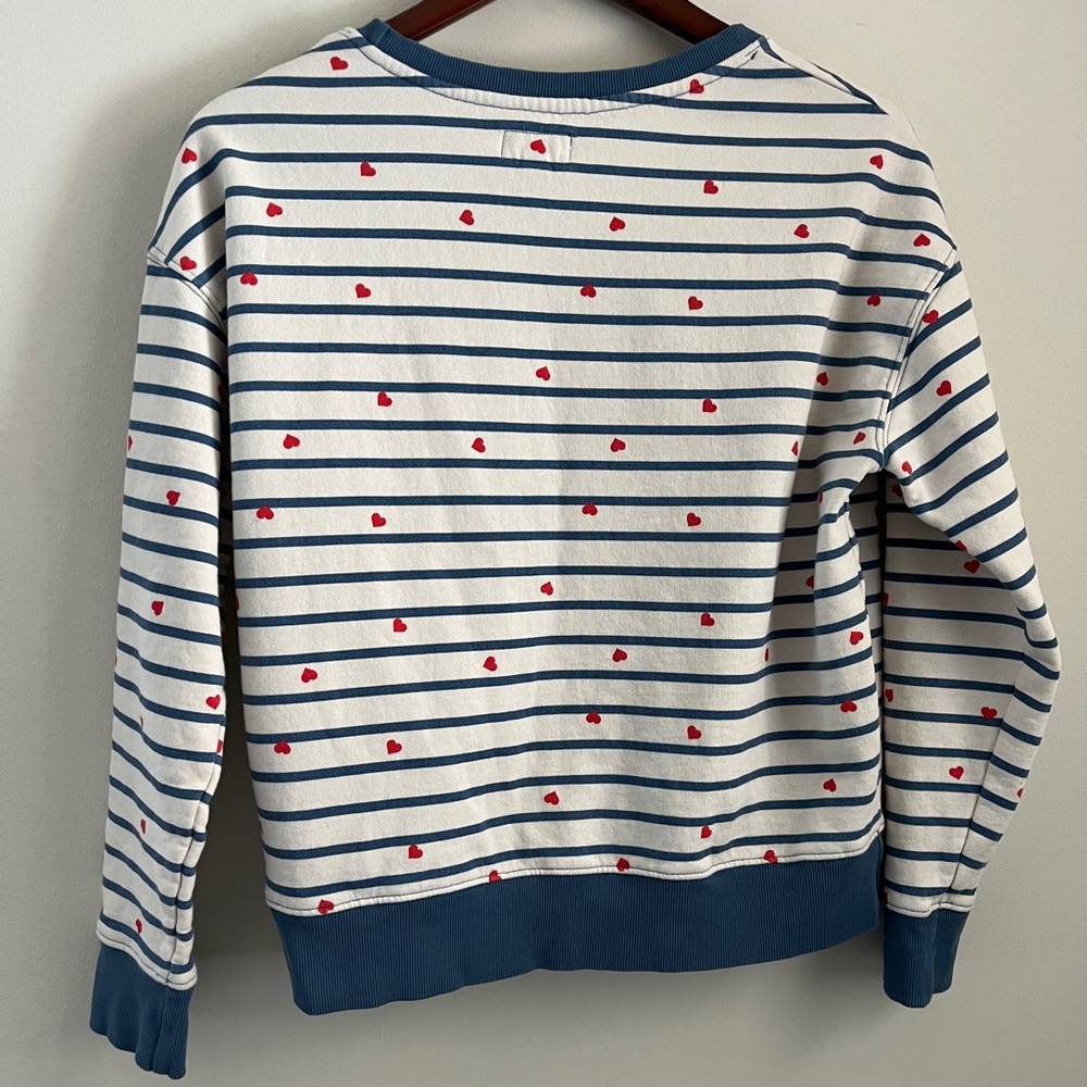 Pact Organic Cotton Custom Heart Sweatshirt Cardigan | Size Medium - Picture 4 of 5